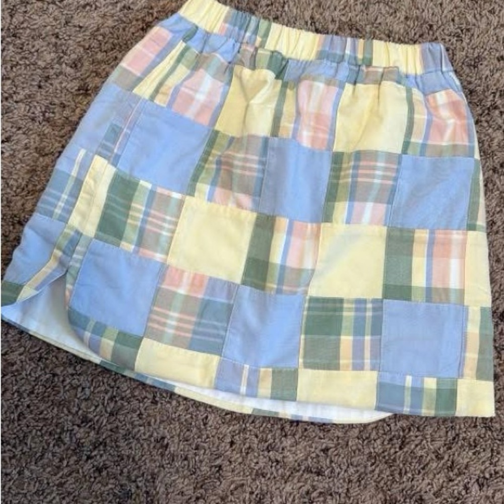 The Beaufort Bonnet Company Patchwork Skirt - Blue, Yellow, and Green
